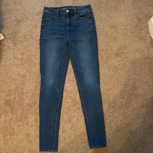 Blue American Eagle Skinny Jeans